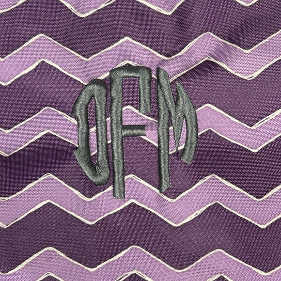 ThirtyOne Organizing Utility Keep it Tote Shoulder Bag Purple Chevron Caddy‎ - Picture 9 of 13